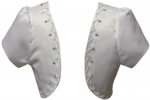 GIRLS SATIN JACKETS (WHITE)